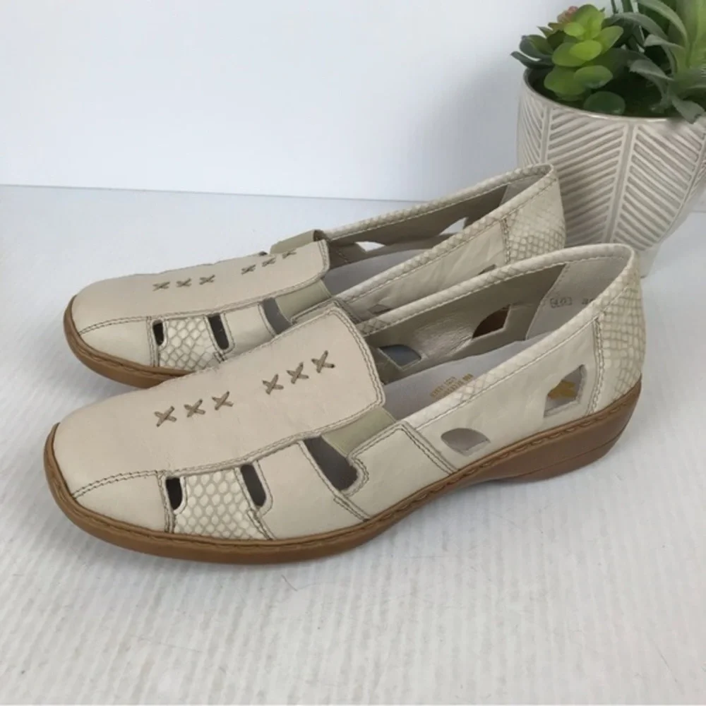 RIEKER WOMENS CASUAL SLIP-ON SHOES Size 40